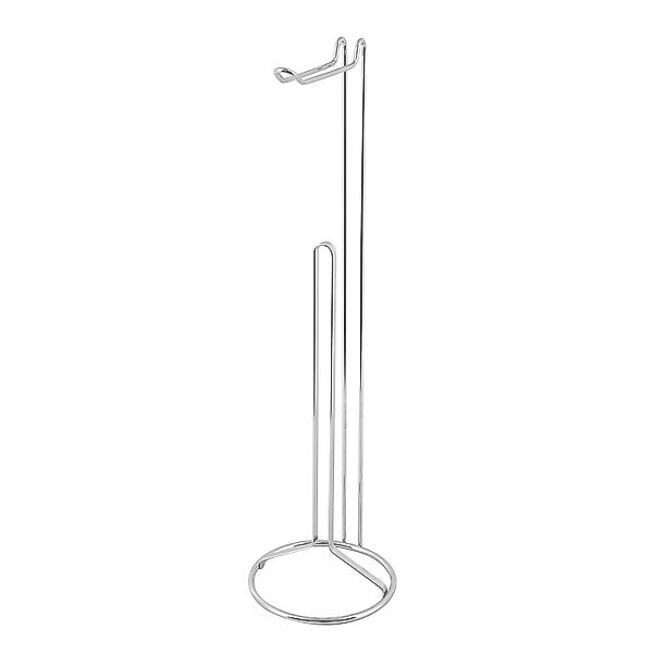 MSV Toilettenpapierhalter Amy Stahl Ø 15 cm x 54 cm Chrom günstig online kaufen