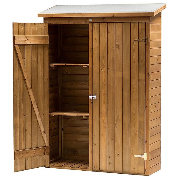 AXI Gartenschrank Olivier braun Holz B/H/T: ca. 122x180x40 cm günstig online kaufen