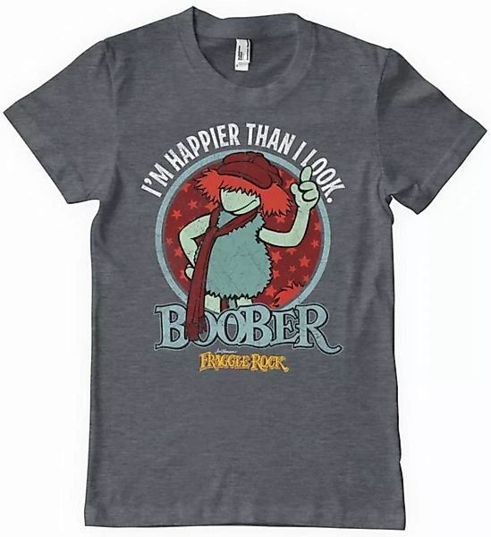 Fraggle Rock T-Shirt Boober Happier Than I Look T-Shirt günstig online kaufen