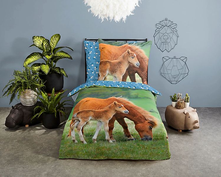 good morning Kinderbettwäsche "Regine" 2 Stk. Baumwolle, 135x200, Reißversc günstig online kaufen