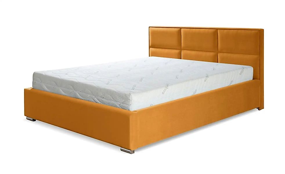 Polsterbett mit Bettkasten Imbir ¦ gelb ¦ Maße (cm): B: 120 H: 52 Betten > günstig online kaufen