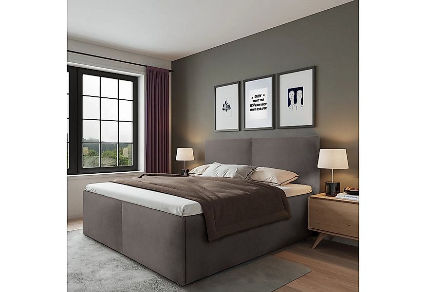 Halmon Schlafkomfort Betten Polsterbett Milano (Mit Stauraum unter der Lieg günstig online kaufen