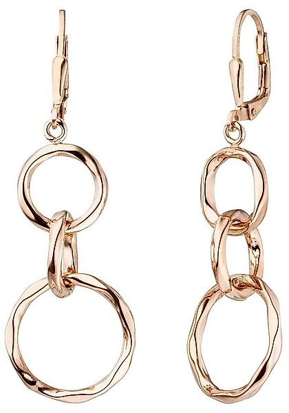 JOBO Paar Ohrhänger, 925 Silber roségold vergoldet günstig online kaufen