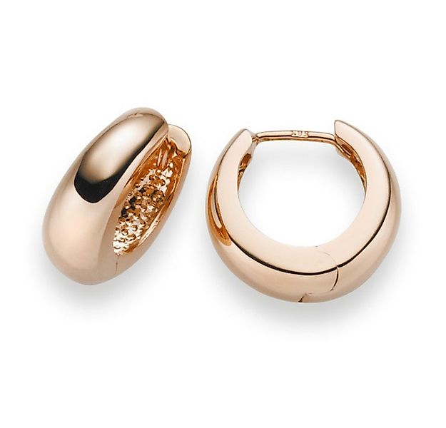 Schmuck Krone Paar Creolen Creolen aus 585 Rotgold, 13,5x5,5mm, rund, Gold günstig online kaufen