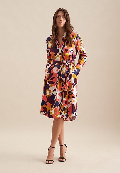 seidensticker Sommerkleid Schwarze Rose Langarm Kragen günstig online kaufen