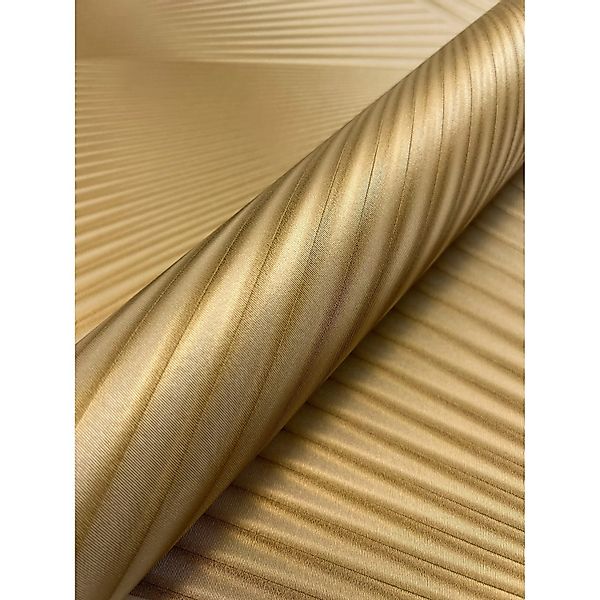 Newroom Vliestapete Aristeo Gold Grafik Modern Strukturiert FSC® günstig online kaufen
