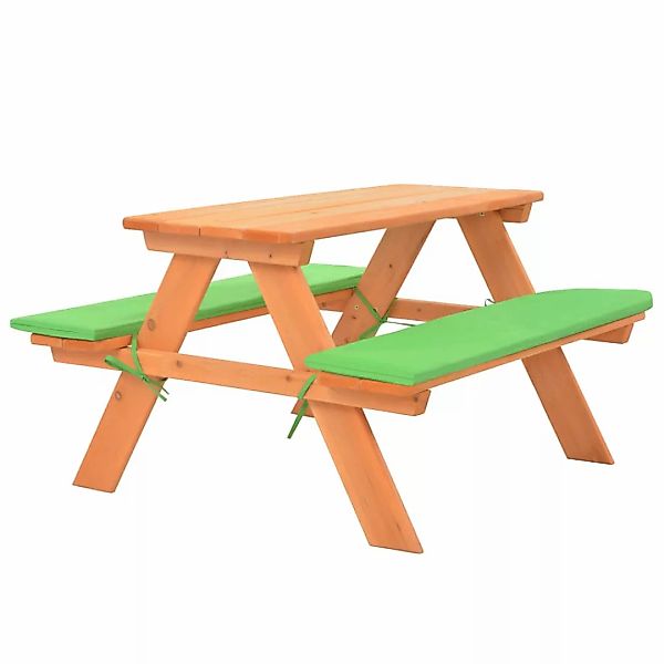 Kinder-picknicktisch Mit Bänken 89ã79ã50 Cm Massivholz Tanne günstig online kaufen