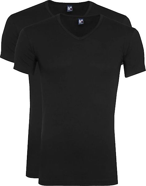Alan Red Oklahoma Stretch T-Shirt Schwarz (2er-Pack) - Größe XXL günstig online kaufen