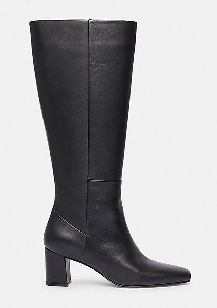 comma Stiefel Stiefel Kniehohe Boots aus glattem Rindsleder günstig online kaufen