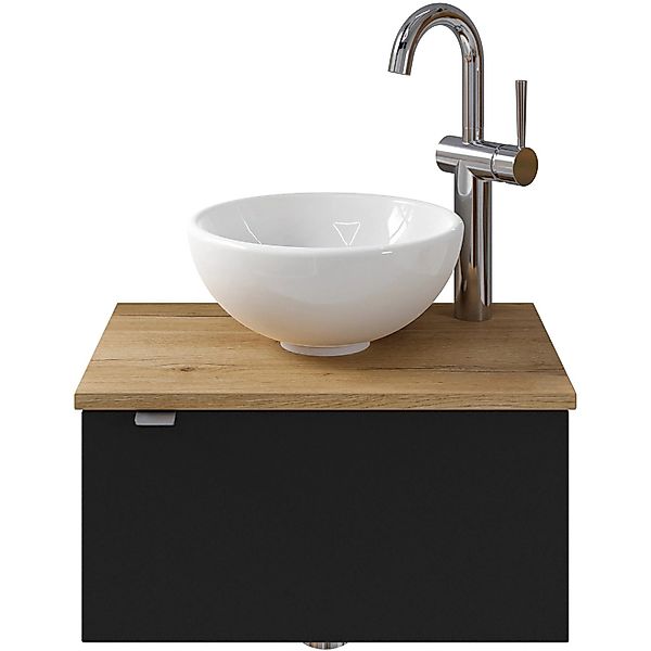 Pelipal Einzelwaschtisch Serie 6915 51 cm Schwarz mit Softclose günstig online kaufen
