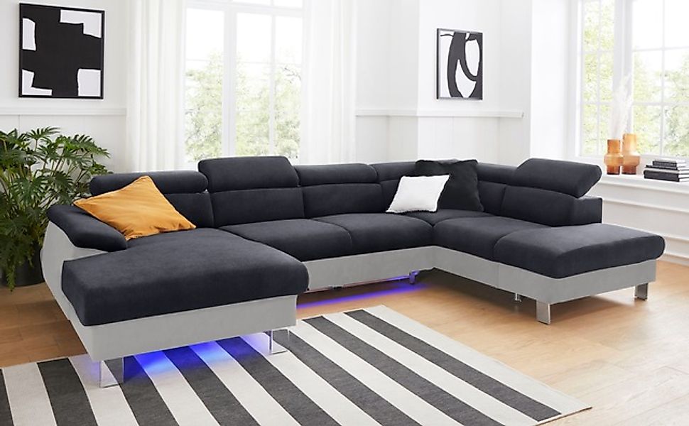 COTTA Polstergarnitur »Komaris U-Form, B: 320 bzw. 100 cm (Set: Wohnlandsch günstig online kaufen