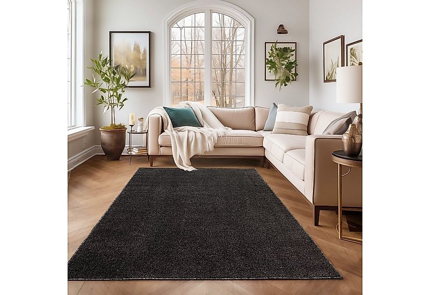 SIMPEX24 Teppich Unicolor - Einfarbig, Läufer, Höhe: 11 mm, Einfarbig Kurzf günstig online kaufen