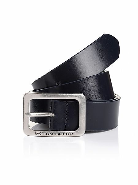 TOM TAILOR Ledergürtel "TTEVE", 4 cm breiter Damen Ledergürtel, kalssiches günstig online kaufen