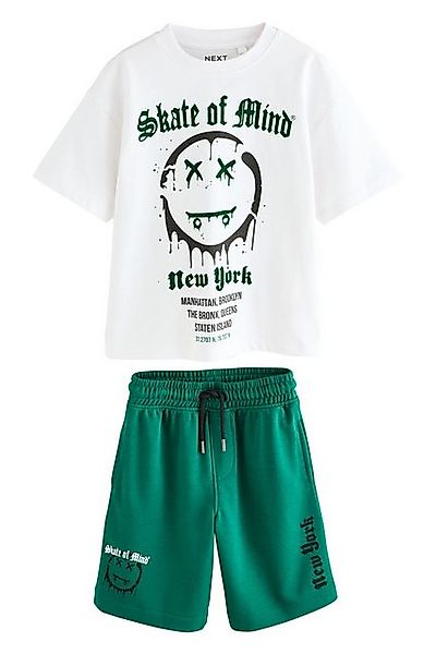 Next T-Shirt & Shorts T-Shirt und Shorts aus 100 % Baumwolle, Set (2-tlg) günstig online kaufen