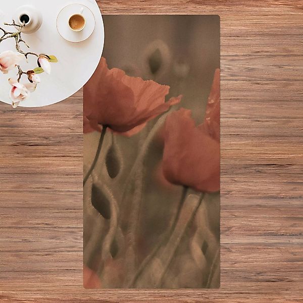 Kork-Teppich Malerische Mohnblumen günstig online kaufen