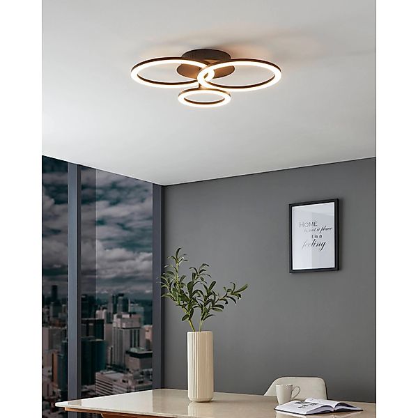 EGLO connect Parrapos-Z LED-Deckenlampe, 3-flammig günstig online kaufen