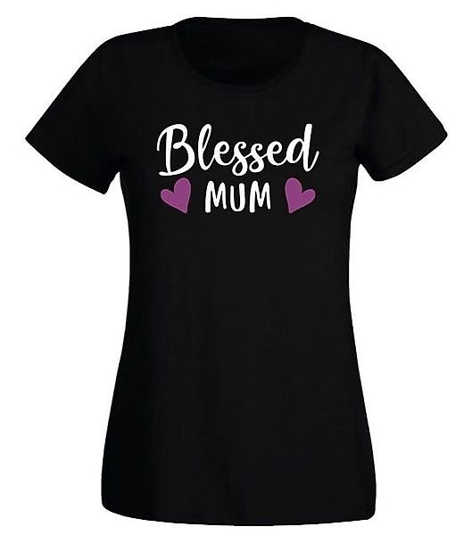 G-graphics T-Shirt Damen T-Shirt - Blessed Mum Slim-fit, mit Frontprint, mi günstig online kaufen