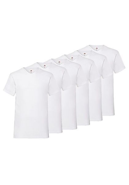 Fruit of the Loom T-Shirt (Packung, 6-tlg) aus Baumwolle, V-Ausschnitt, 6-t günstig online kaufen