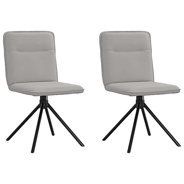 vidaXL Esszimmerstuhl Esszimmerstühle 2 Stk. Wolkengrau günstig online kaufen