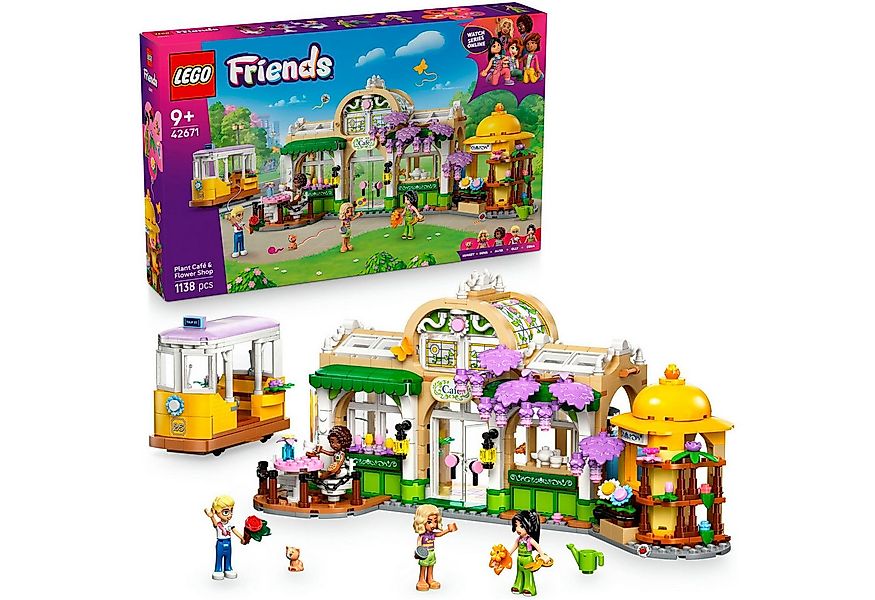 LEGO® Pflanzencafé und Blumenkiosk (42671), LEGO Friends Konstruktionsspiel günstig online kaufen