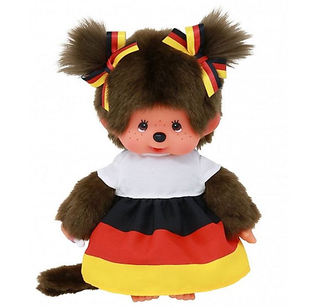 Monchhichi Plüschfigur Mädchen im Deutschland-Kleid 20 cm Monchhichi Puppe günstig online kaufen