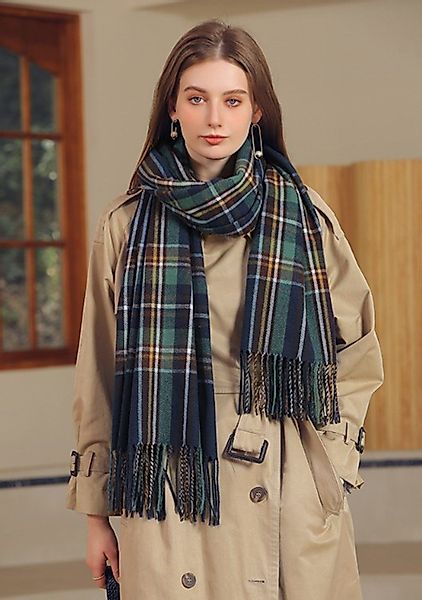 XDeer Wollschal Damen Schal,kuschelweich Karo,Winter Schal günstig online kaufen