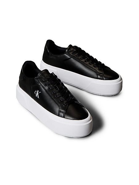 Calvin Klein Jeans FLATFORM LACE UP LTH MG Plateausneaker Schnürschuh, Halb günstig online kaufen