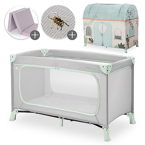 Hauck Baby-Reisebett Dream N Play Plus - Dusty Mint, Kinderreisebett mit Ei günstig online kaufen