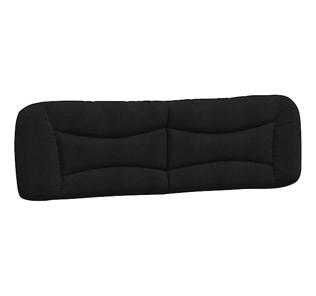 vidaXL Bett Kopfteil-Kissen "Hvar" Schwarz 180 cm Stoff (1-tlg) günstig online kaufen