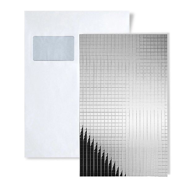 Wallface 1 MUSTERSTÜCK S-27379 DIN A5 Wandpaneel Muster SILVER 20X20 günstig online kaufen