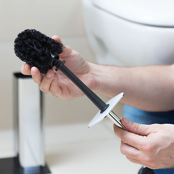 relaxdays Badezimmer-Set WC Bürstenkopf Ersatz im günstig online kaufen