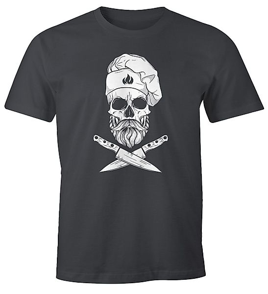 MoonWorks Print-Shirt Herren T-Shirt Grillen Koch günstig online kaufen