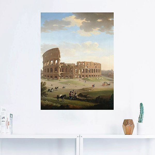 Artland Wandfolie »Rom, Ansicht des Kolosseums«, Gebäude, (1 St.), selbstkl günstig online kaufen