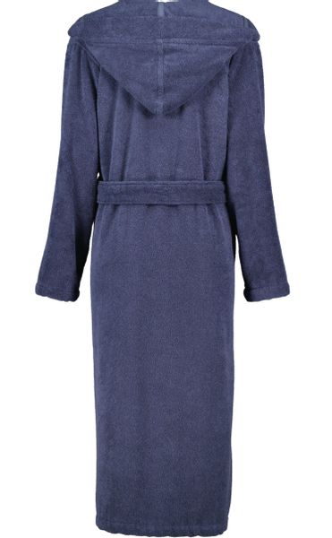 Cawö Home Damen Bademantel Kapuze 827 - Farbe: blau - 17 - L günstig online kaufen