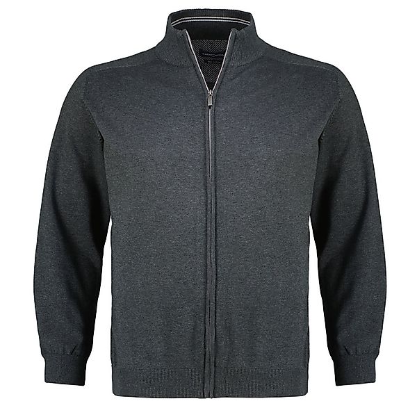 CASA MODA Strickjacke aus Pima-Baumwolle Farbe anthrazit Größe: 6XL günstig online kaufen