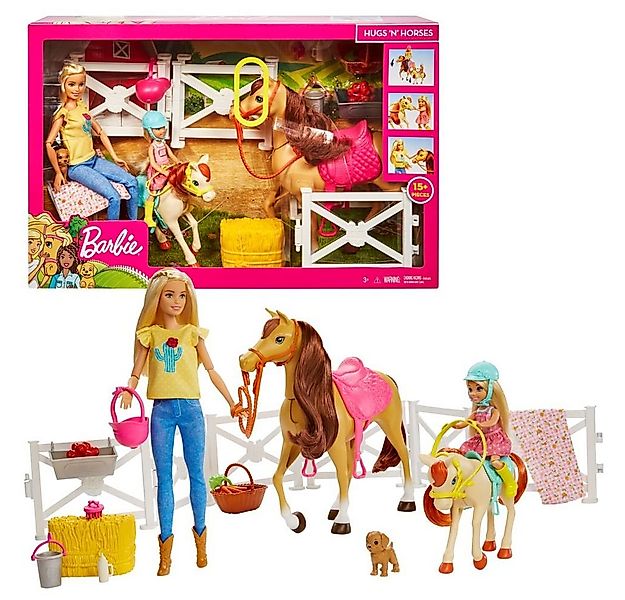 Barbie Anziehpuppe Barbie Reitspaß Mattel FXH15 Spiel-Set mit Puppen, Pferd günstig online kaufen