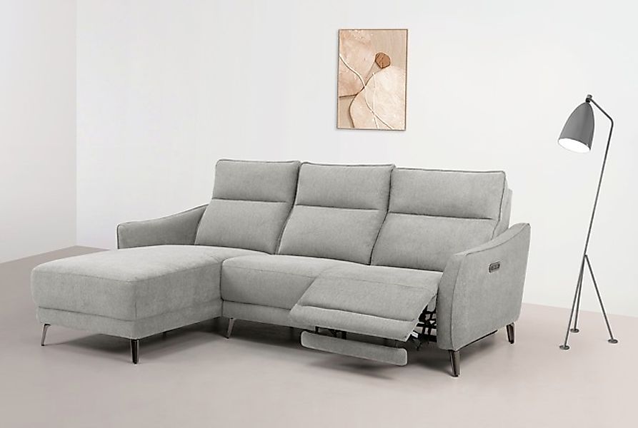 INOSIGN Ecksofa »TAYLER 3-Sitzer, L-Form (Breite 239cm), elektr. Relaxfunkt günstig online kaufen