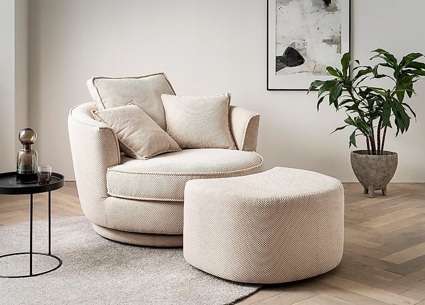 Home affaire Drehsessel MAISIE, Love Seat XXL Lese-Sessel, Big-Sessel mit H günstig online kaufen