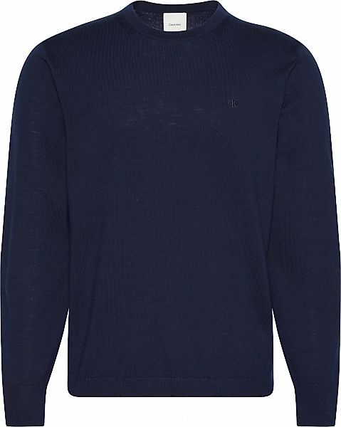 Calvin Klein Strickpullover "LS 100% MERINO CREW 14GG", Mit Rundhalsausschn günstig online kaufen