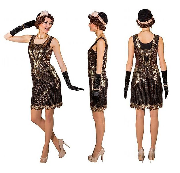 Orlob Kostüm 20er Jahre Kleid schwarz-gold günstig online kaufen