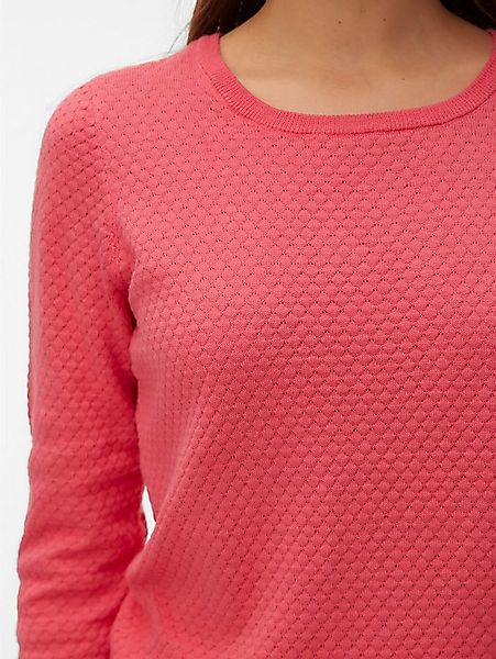 Vero Moda Rundhalspullover VMCARE STRUCTURE LS O-NECK BLOU NOOS mit Struktu günstig online kaufen