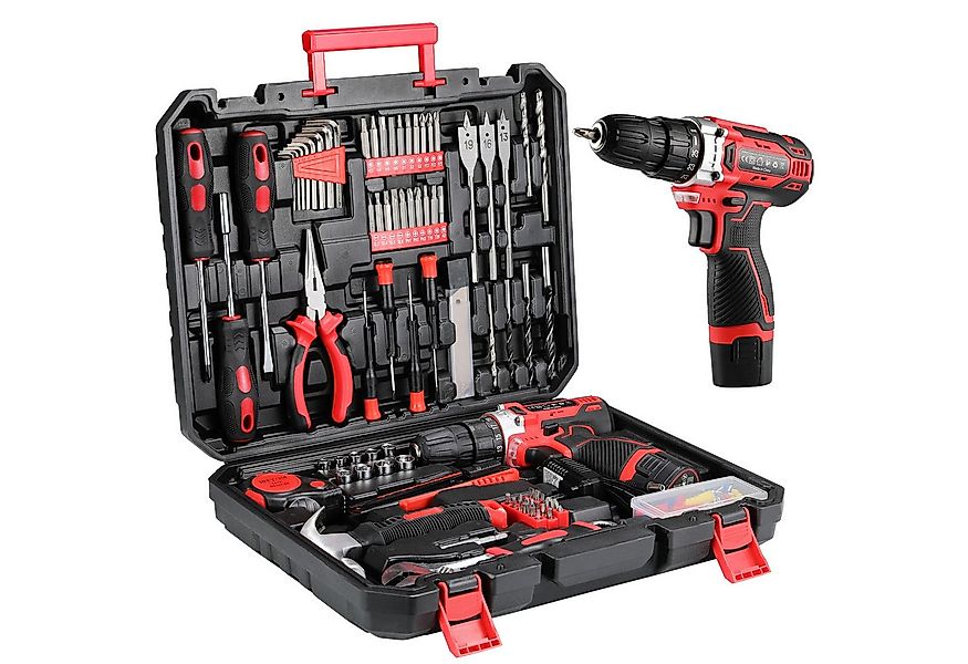 TLGREEN Akku-Bohrschrauber,12V Akkuschrauber Set,Akkubohrer mit 138PCS Werk günstig online kaufen