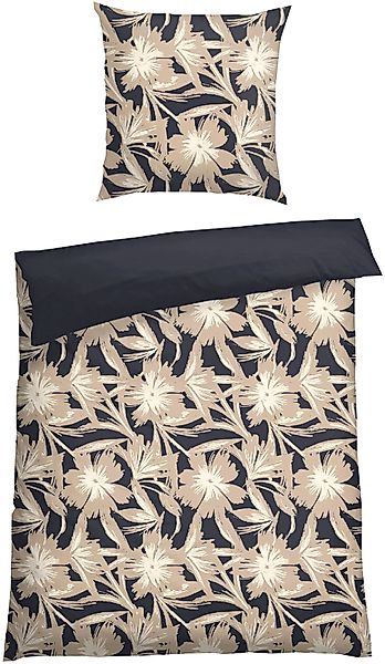 Schiesser Wendebettwäsche "Artistic aus weichem Baumwoll-Satin mit floralem günstig online kaufen