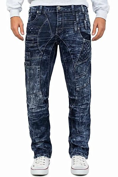 Kosmo Lupo 5-Pocket-Jeans Auffällige Regular Fit Hose Jeans BA-KM006 mit Ve günstig online kaufen