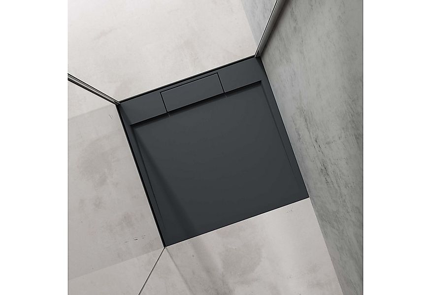 doporro Duschwanne Duschtasse Duschwanne Mineralguss rechteckig DIN-Anschlü günstig online kaufen