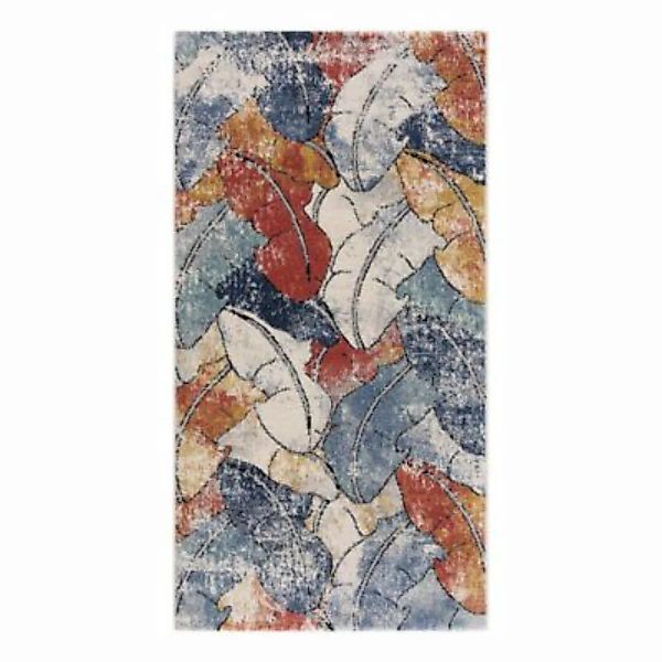 carpet city® Teppich Kurzflor Modern - Multi - Florales Muster - Wohnzimmer günstig online kaufen