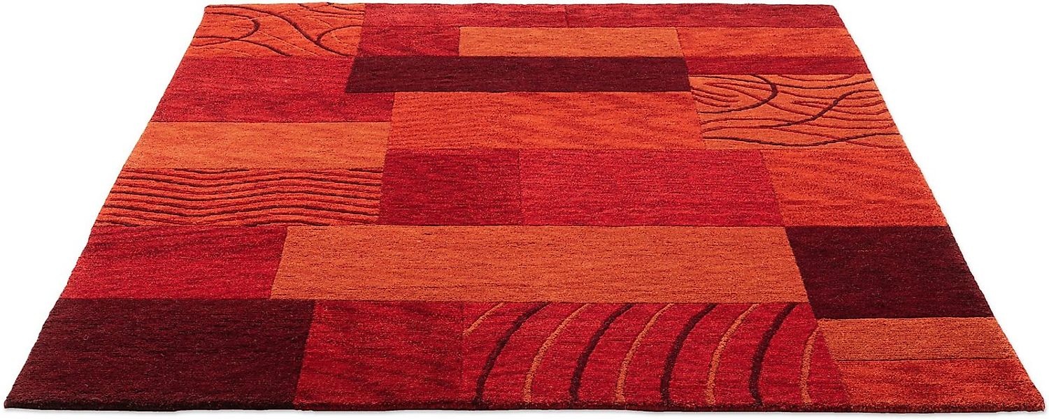 THEKO Wollteppich Royal Domas 4028, rechteckig, Höhe: 14 mm, Kurzflor, rein günstig online kaufen