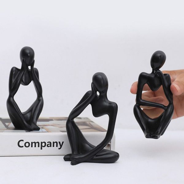 GarveeMore Skulptur 3pcs Abstrakte moderne Denker günstig online kaufen