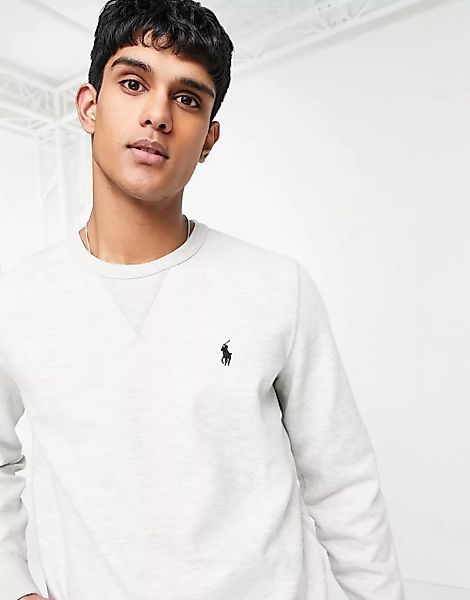 Polo Ralph Lauren – Sweatshirt mit Polospieler-Logo in Grau günstig online kaufen