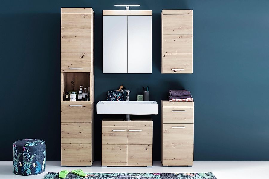 welltime Badmöbel-Set Avena, (Set, 5-St), Hochschrank, günstig online kaufen